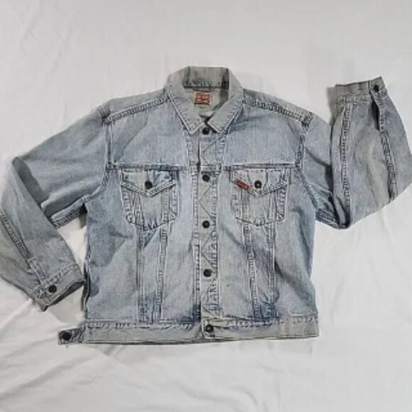 Vintage BIG JOHN Denim Jeans Trucker Jacket Blue‎ Japan SIZE 3L - Picture 1 of 7